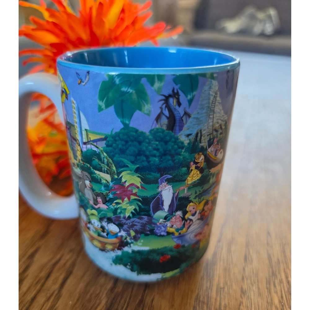 VTG Disney World Four Parks One World 3D Collage DAD Mug
